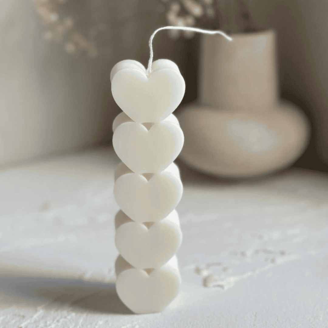Λαμπάδα Heart White