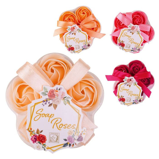 5 Decorative rose soaps of 3g in PVC packaging - Accentra