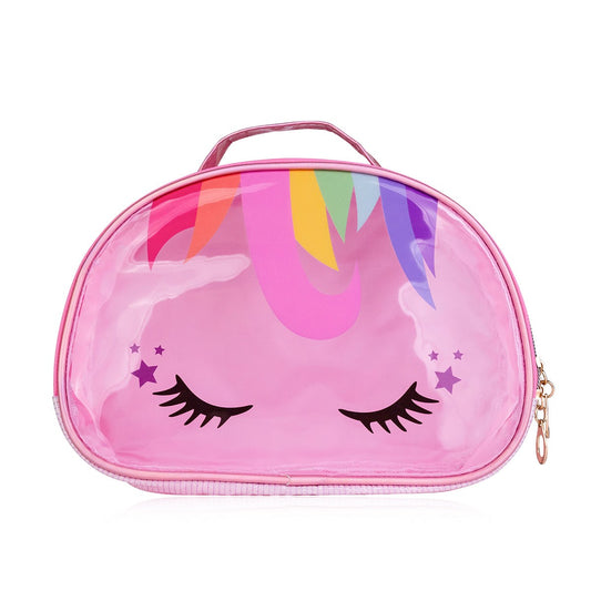 Unicorn pink toiletry bag 25 x 21 x 5.5cm - Accentra