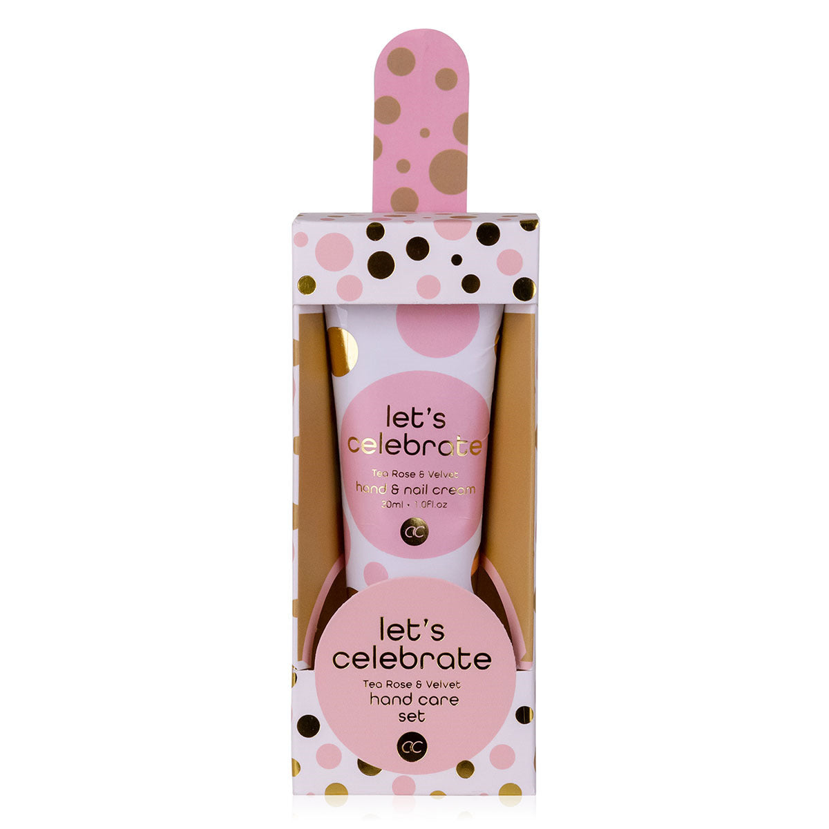 Hand care set with 30ml hand cream & a file, Let's celebrate - Accentra