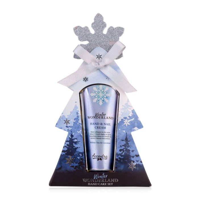 Γιορτινό Σετ περιποίησης χεριών με κρέμα χεριών 30ml & μια λίμα, Winter Wonderland - Accentra