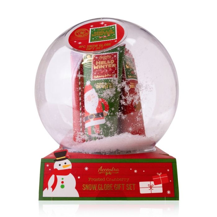 Πλαστική σφαίρα με 2*60ml αφρόλουτρο & 2*60ml λοσιόν σώματος, Hello Winter - Accentra