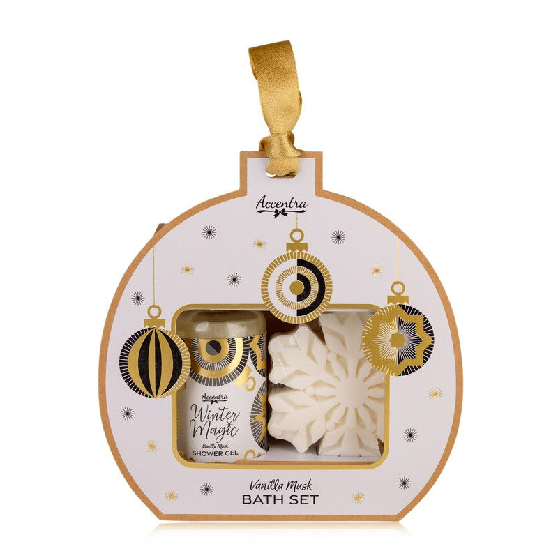 Σετ περιποίησης με 100ml shower gel & 60g σαπούνι snowflake, Winter Magic - Accentra