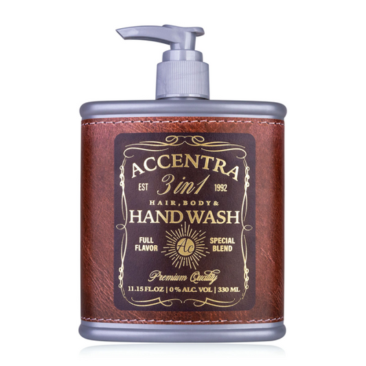 3 Σε 1 Ανδρικό σαπούνι χεριών, μαλλιών & σώματος 330ml σε συσκευασία φλασκί - Accentra