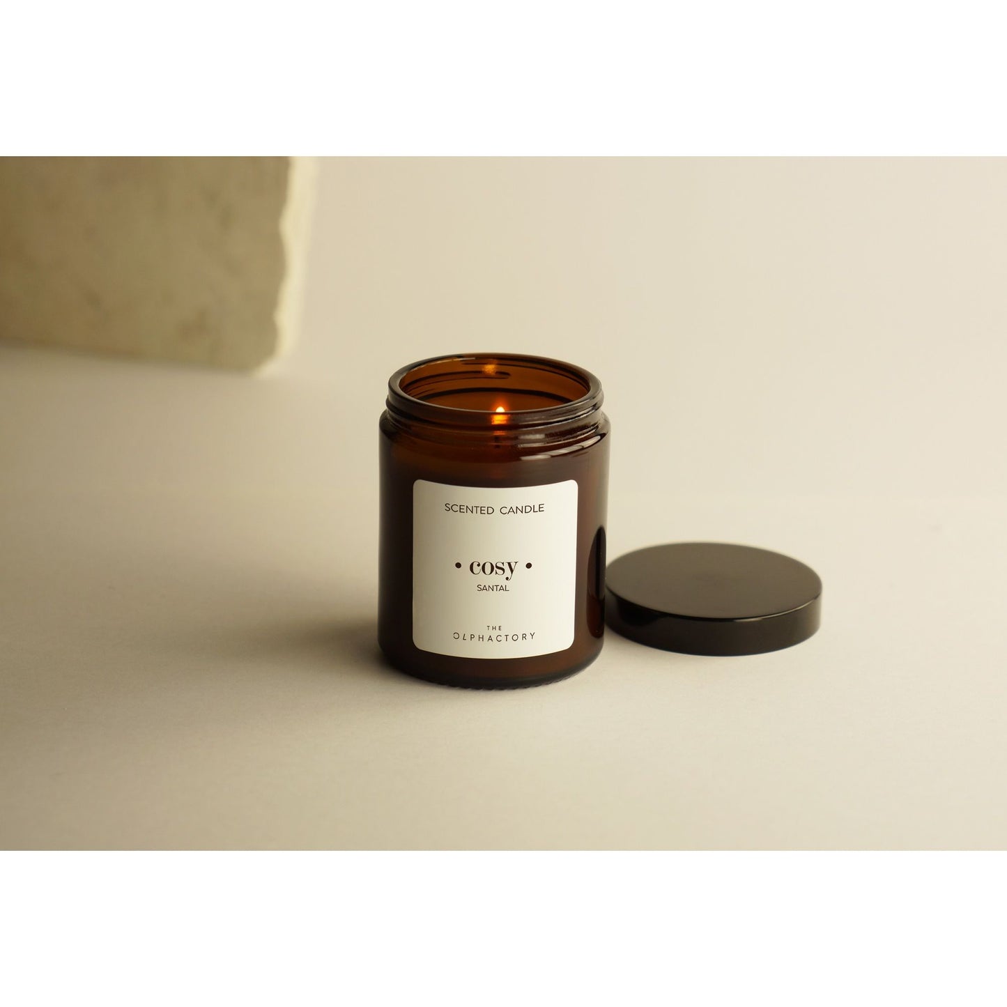 Santal Φυτικό αρωματικό κερί με καπάκι 135gr, Cosy - The Olphactory
