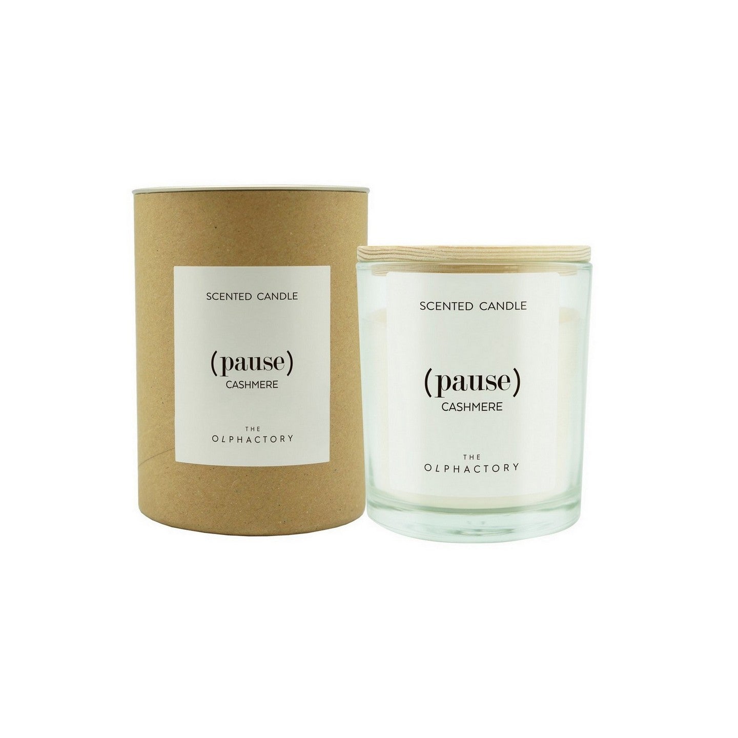 Cashmere Φυτικό αρωματικό κερί με καπάκι 200gr, Pause - The Olphactory