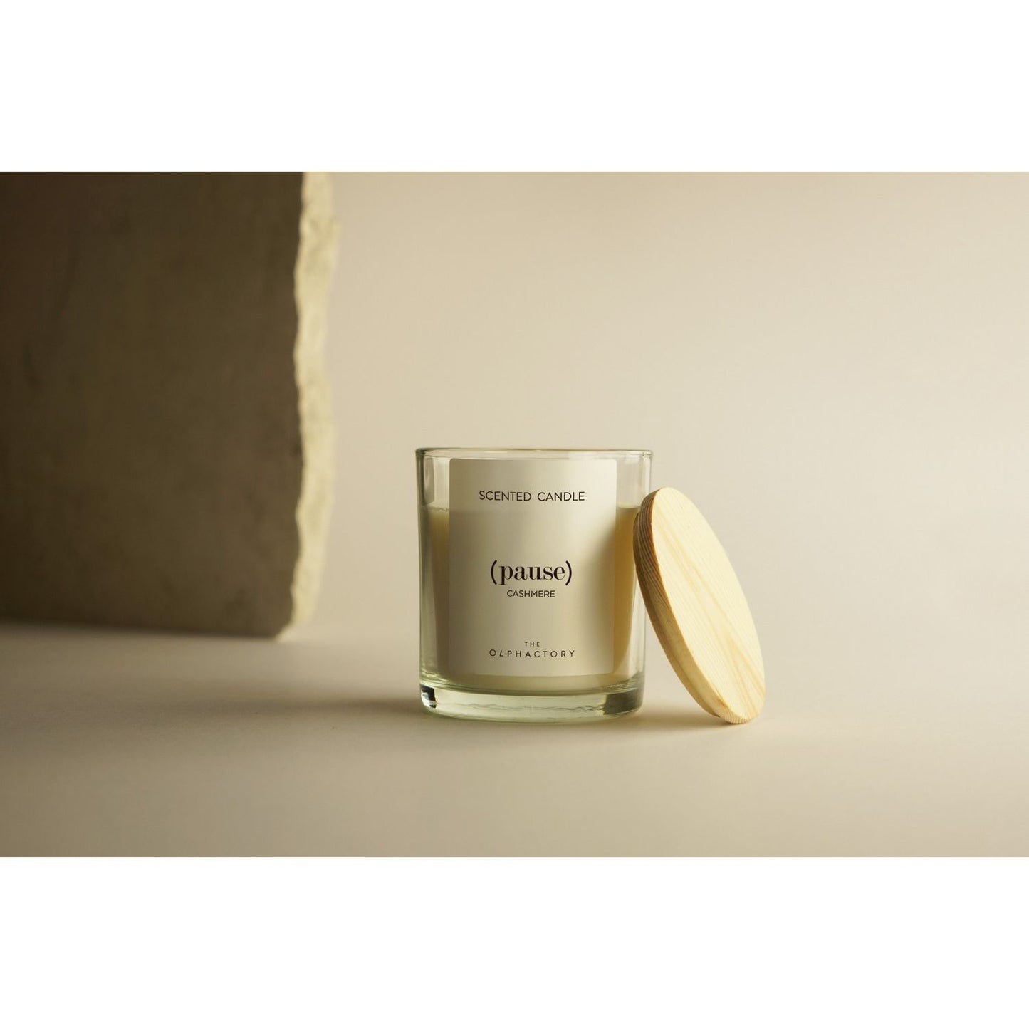 Cashmere Φυτικό αρωματικό κερί με καπάκι 200gr, Pause - The Olphactory