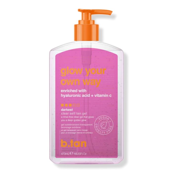 Glow your own way 437ml, Διαφανές Self tan gel κανονικής έντασης μαυρίσματος - BTan