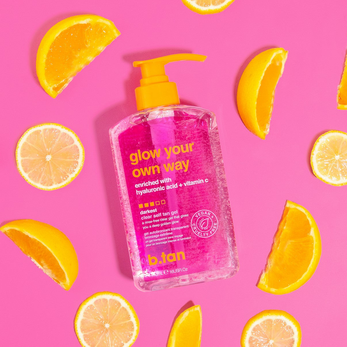 Glow your own way 437ml, Διαφανές Self tan gel κανονικής έντασης μαυρίσματος - BTan
