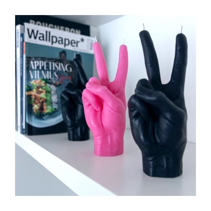 Gesture candle, Peace Pink 360gr - CandleHand