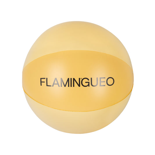 Φουσκωτή κίτρινη μπάλα θαλάσσης 35cm διαμέτρου, Riva - Flamingueo