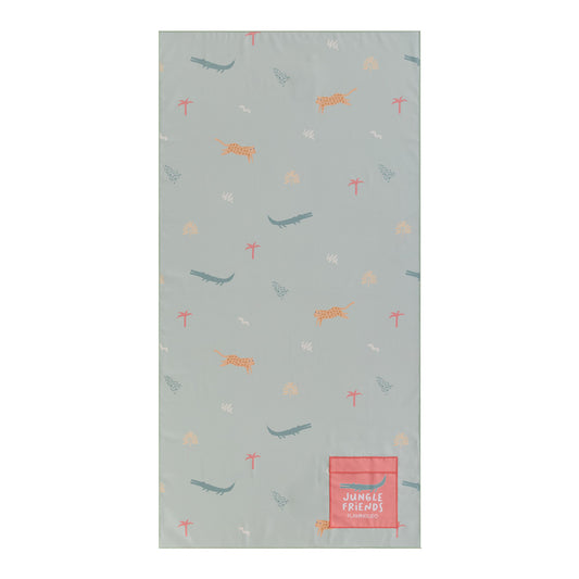 Veraman children's beach towel made of microfiber 75x150cm, Alan - Flamingueo