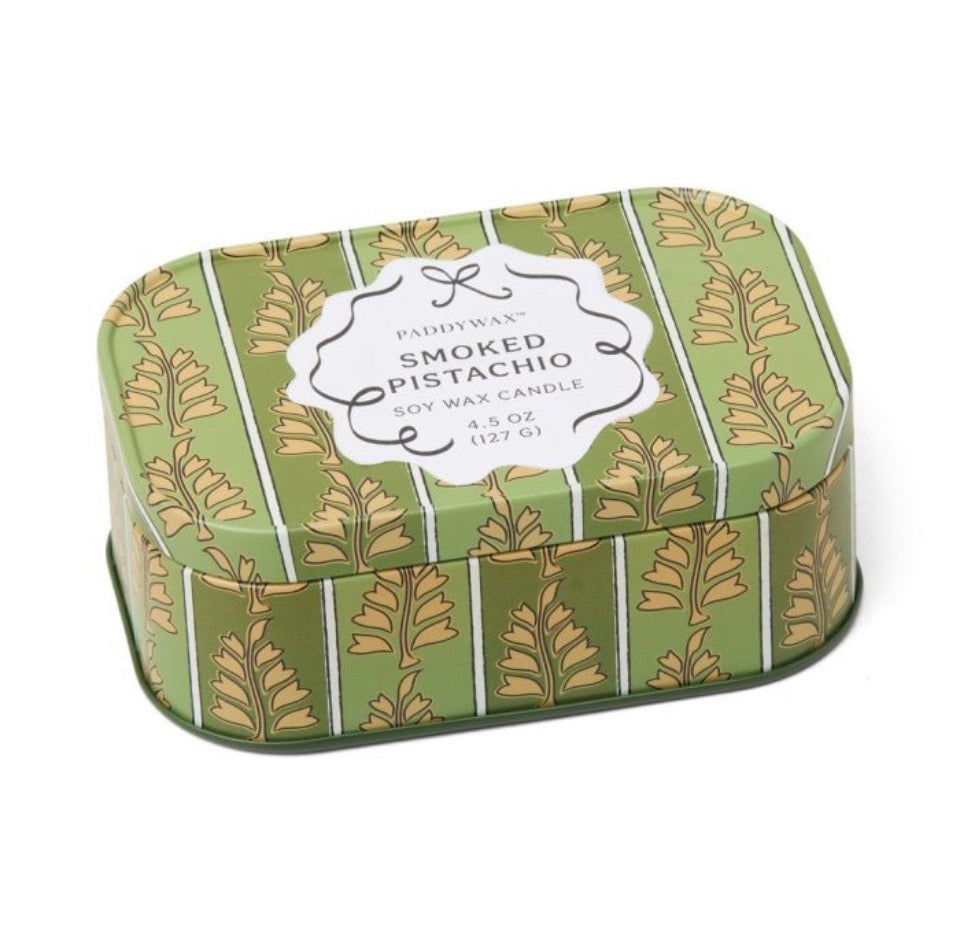 Smoked Pistachio Φυτικό Κερί 127gr σε μεταλλικό δοχείο-κονσέρβα, Cherie - Paddywax