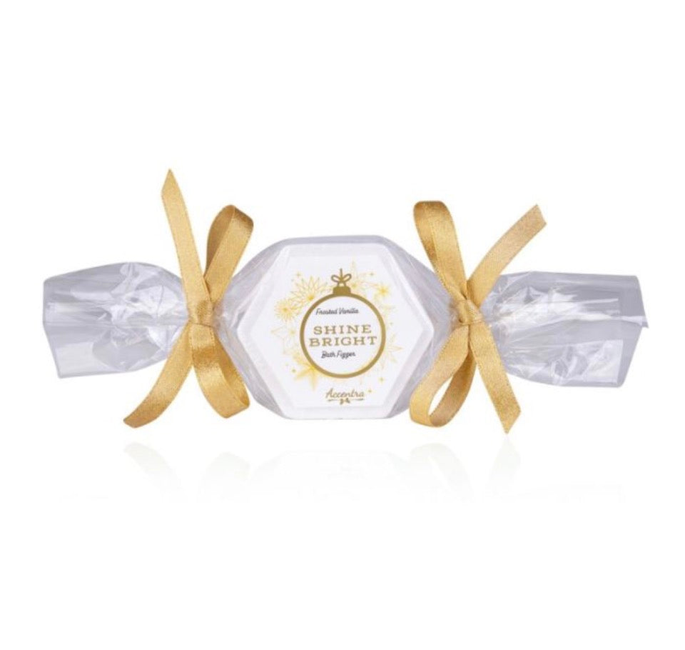 Bath fizzer Vanilla 40gr σε σχήμα καραμέλας, Winter Magic - Accentra
