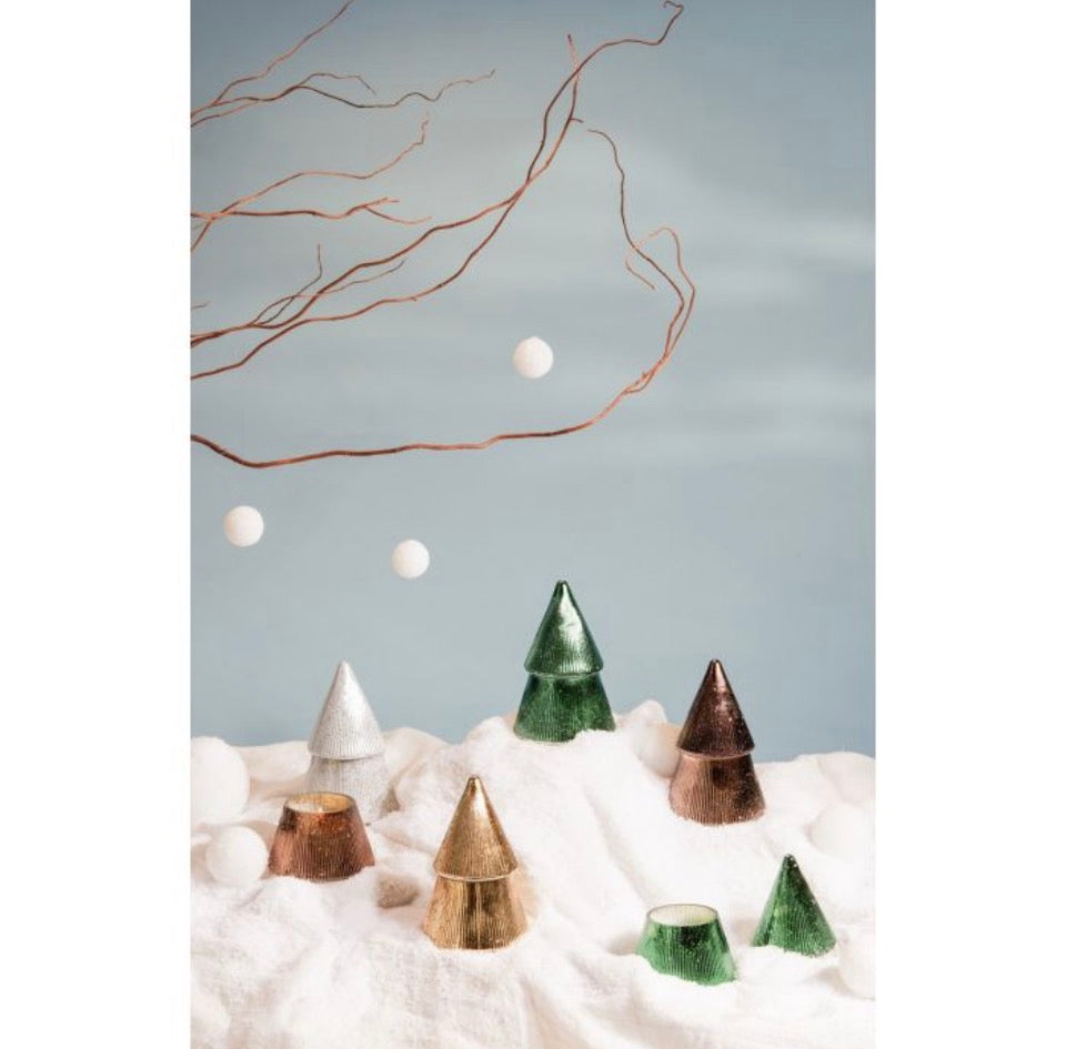 Γυάλινο Κερί σε πράσινο δεντράκι, Cypress & Fir 198gr - Paddywax