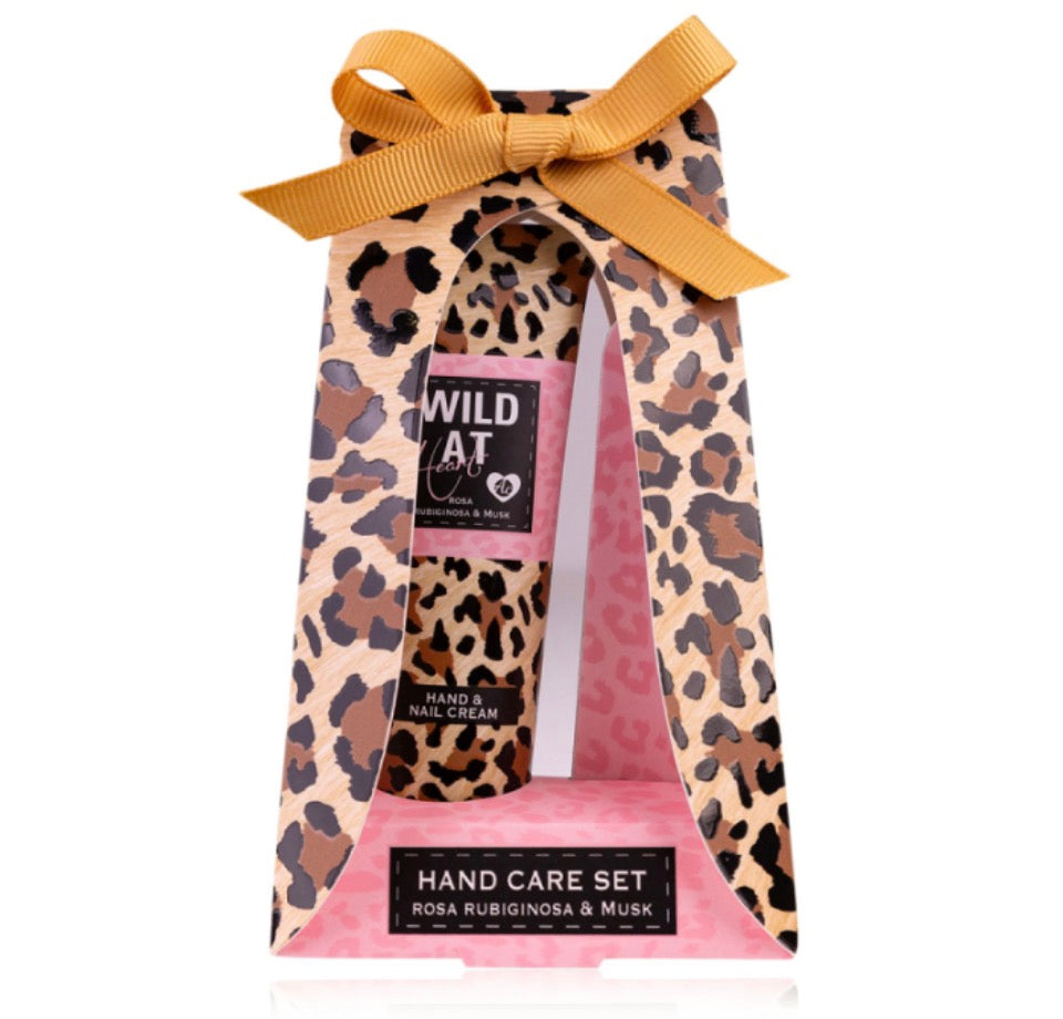 Σετ περιποίησης χεριών με λίμα & Κρέμα χεριών & νυχιών 30ml, Wild at heart - Accentra