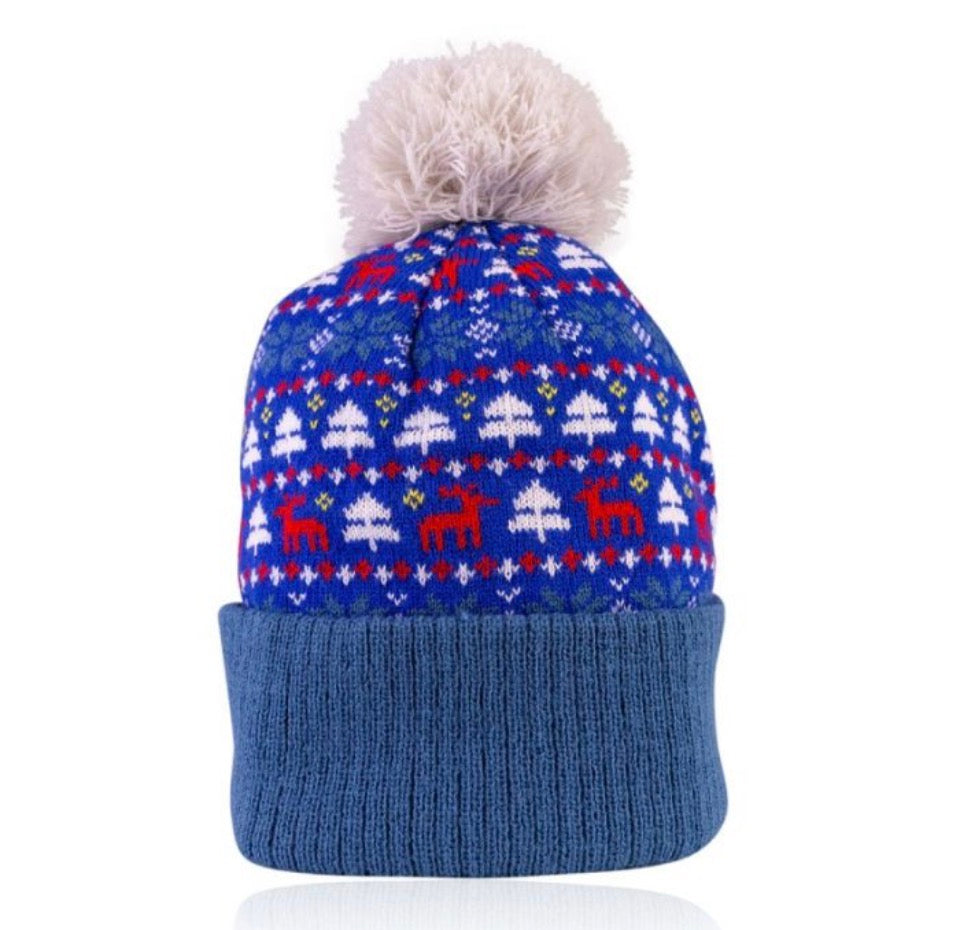 Χριστουγεννιάτικο ανδρικό σετ με hair & body wash 100ml & Santa πλεκτό σκούφο, Xmas Men's - Accentra