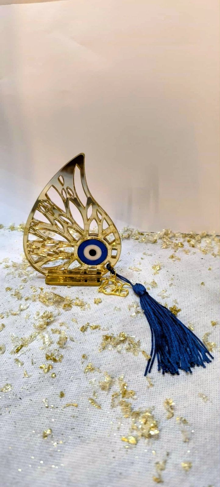 Γούρι σκαλιστό σταγόνα χρυσό