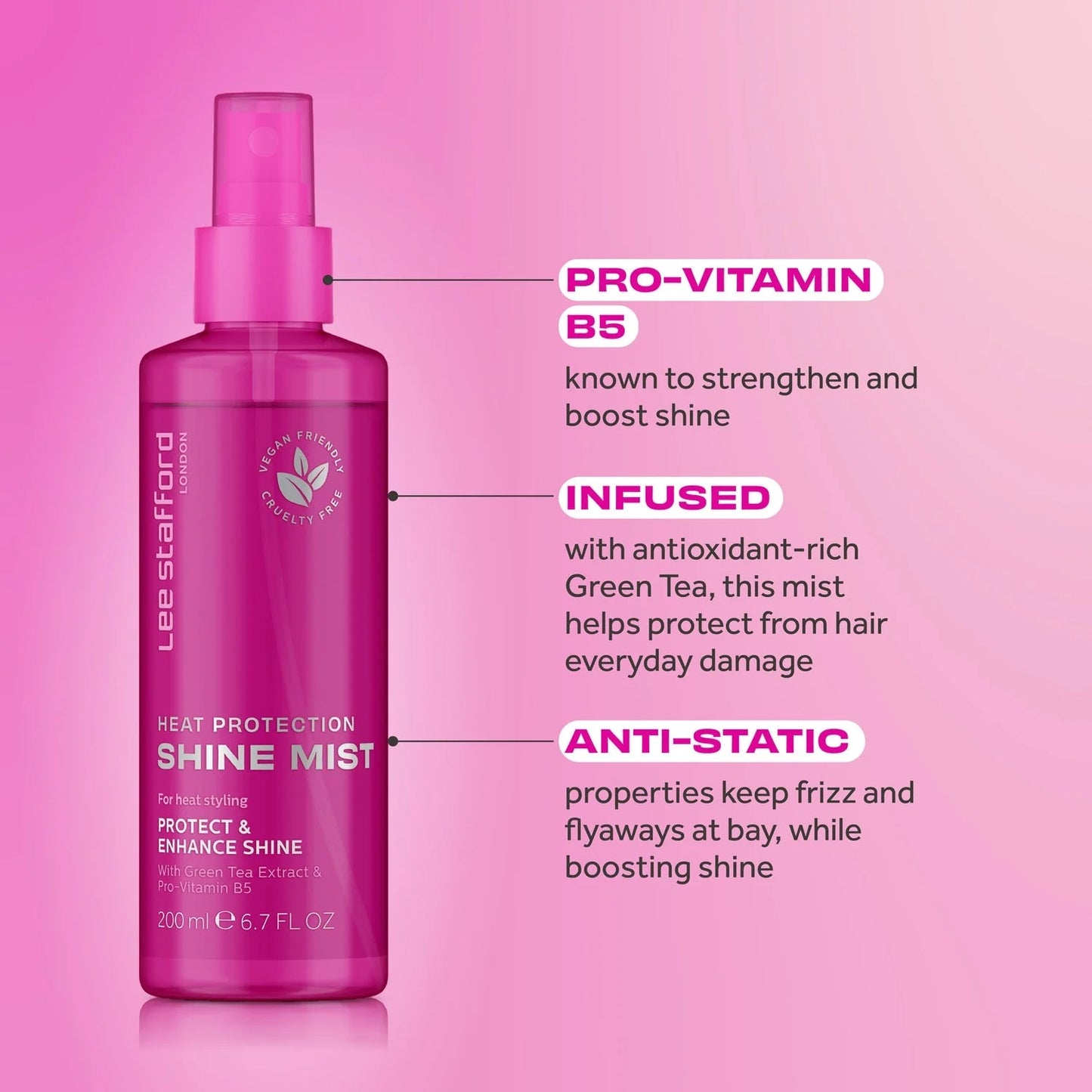 Heat Protection Shine Mist - Lee Stafford