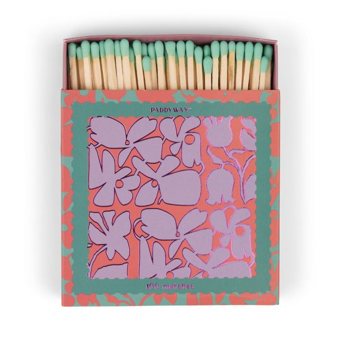 Abstract Floral, 100 Jumbo Safety Matches 11cm - Paddywax