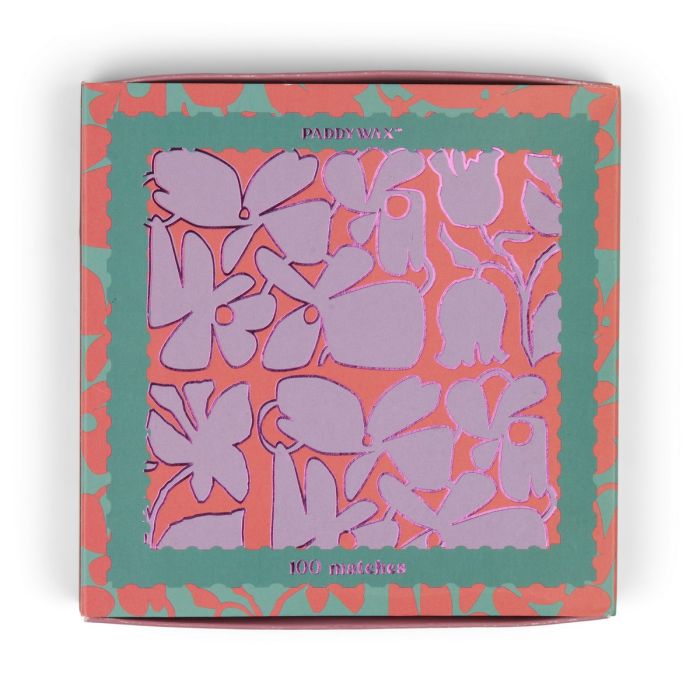 Abstract Floral, 100 Jumbo Safety Matches 11cm - Paddywax