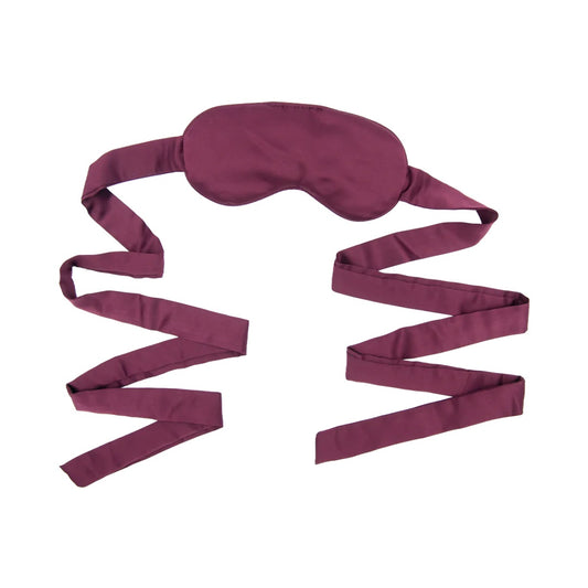 Fetish Eye Mask Burgundy - Shots