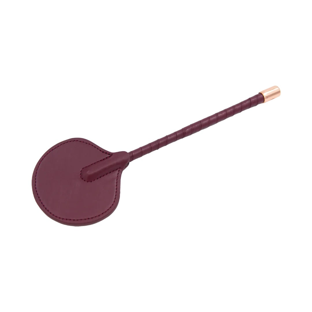Fetish Leather Spanking Paddle, Burgundy - Shots