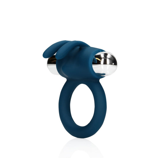 Vibrating Rabbit Penis Ring, Baltic Blue - Shots