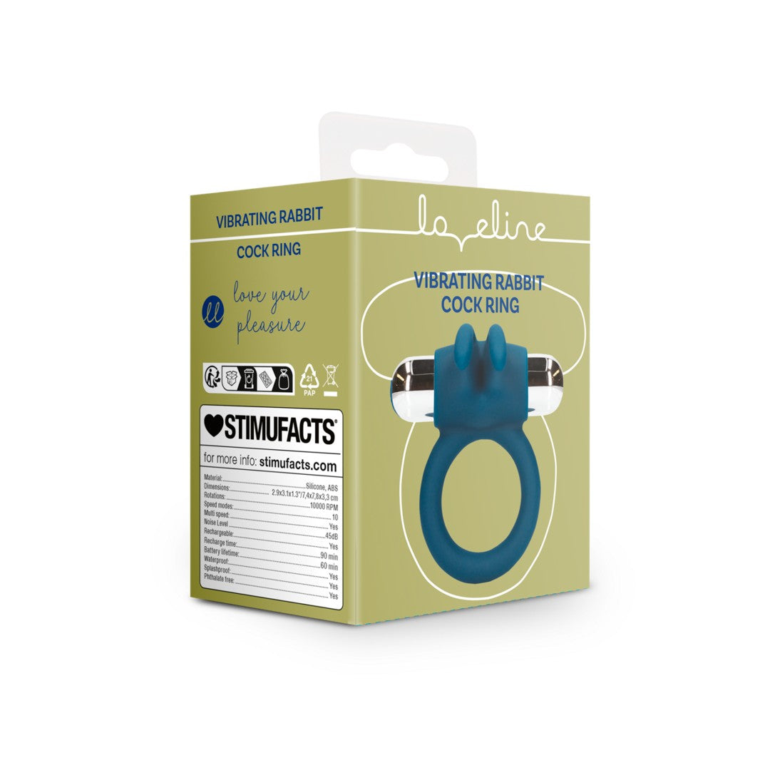Vibrating Rabbit Penis Ring, Baltic Blue - Shots So Special Vibrating Rabbit Penis Ring, Baltic Blue - Shots So Special