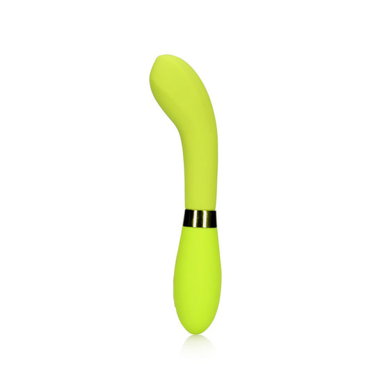 Smooth Silicone Waterproof G-spot Vibrator, Lime Passion - Shots