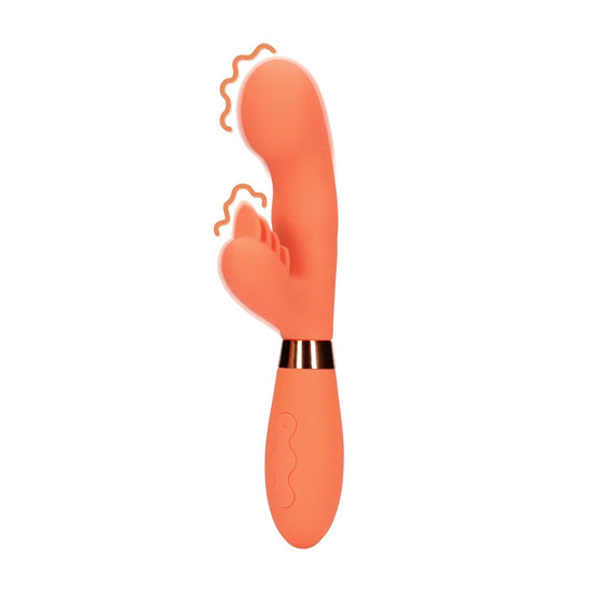 Silicone Rabbit vibrator, Glazed Carrots - Shots