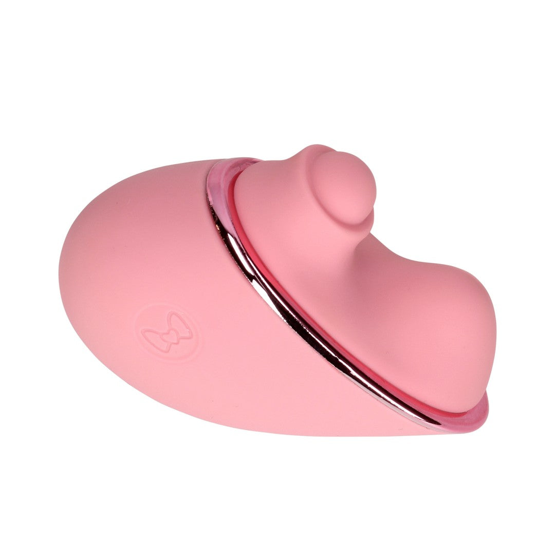 Clitoris stimulation device in a discreet heart shape, Pink Arabesque - Shots