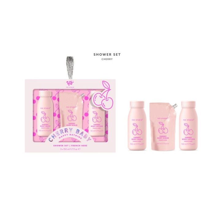 Σετ μπάνιου με 3*150ml αφρόλουτρο, λοσιόν & scrub, Cherry Baby - By Upper Canada