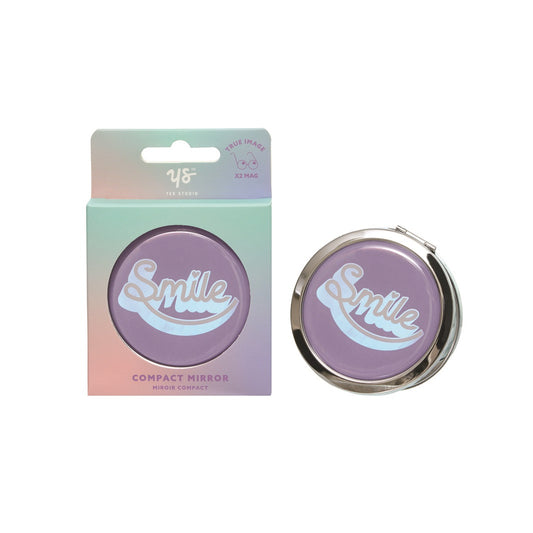 Bag mirror 7cm diameter, Smile - By Upper Canada