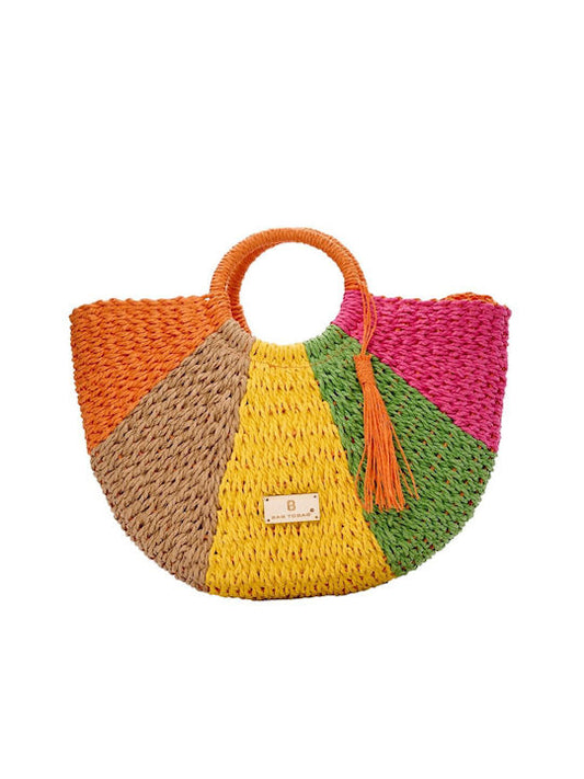 Bag to Bag Straw Straw Women's Handbag Orange