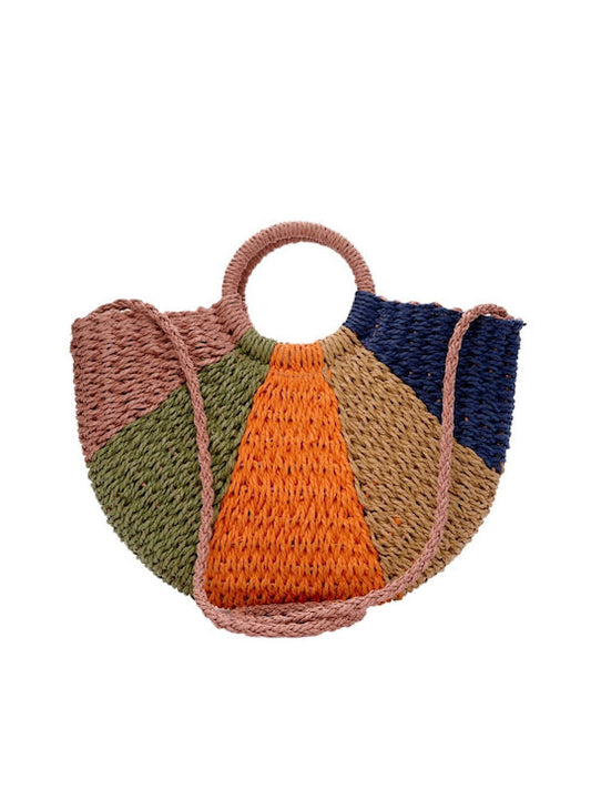 Bag to Bag Straw Straw Women's Handbag Pink