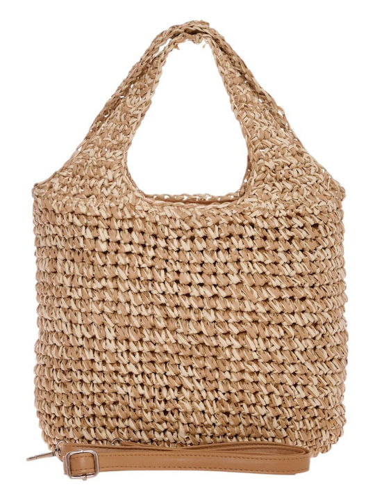 Beige Straw Handbag - CN25015