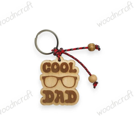 Wooden keychain - Cool Dad