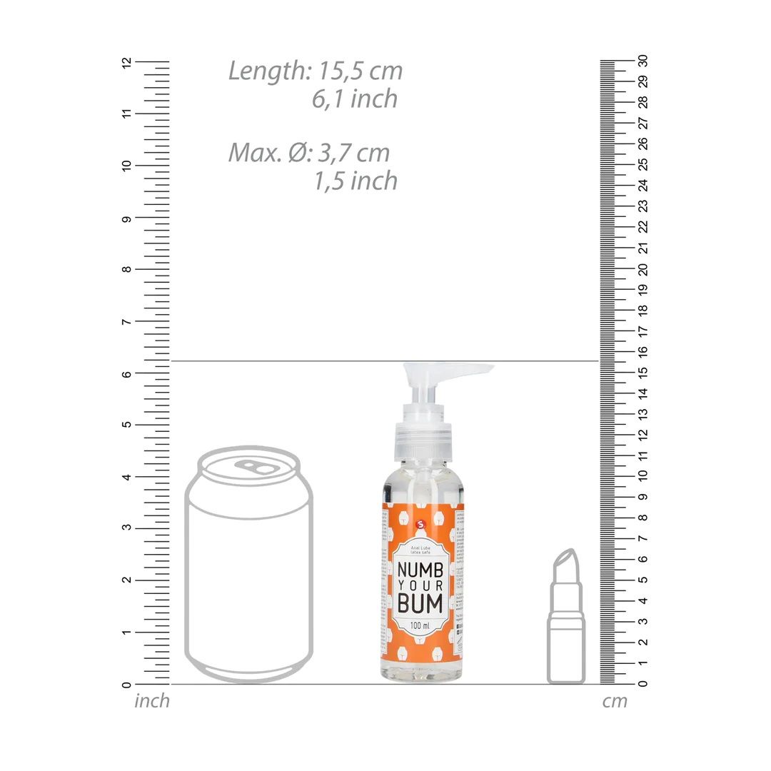 Shots Anal Lubricant 100 ml, Numb Your Bum