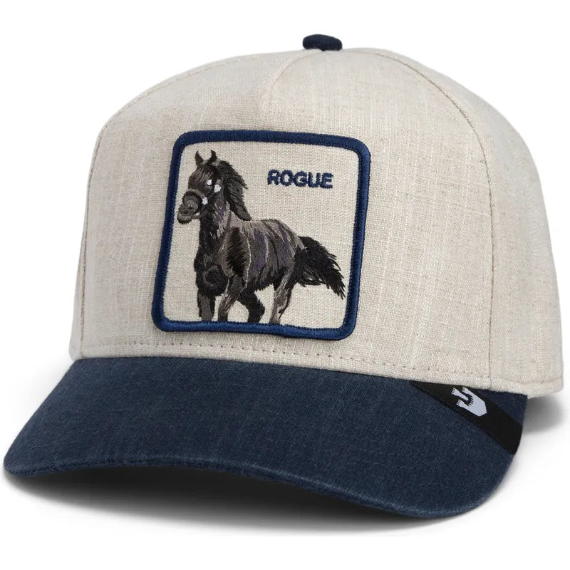 Λινό Καπέλο Jockey Thread Rebel, Άλογο Μπλε Rogue - Goorin Bros