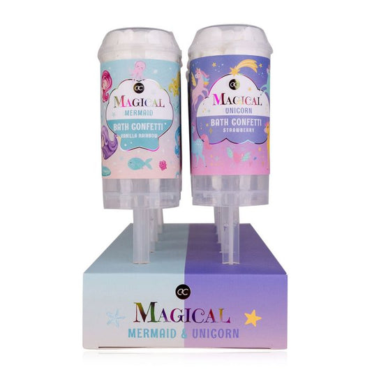 Soap-confetti 25g Unicorn &amp; Mermaid in push pop - Accentra