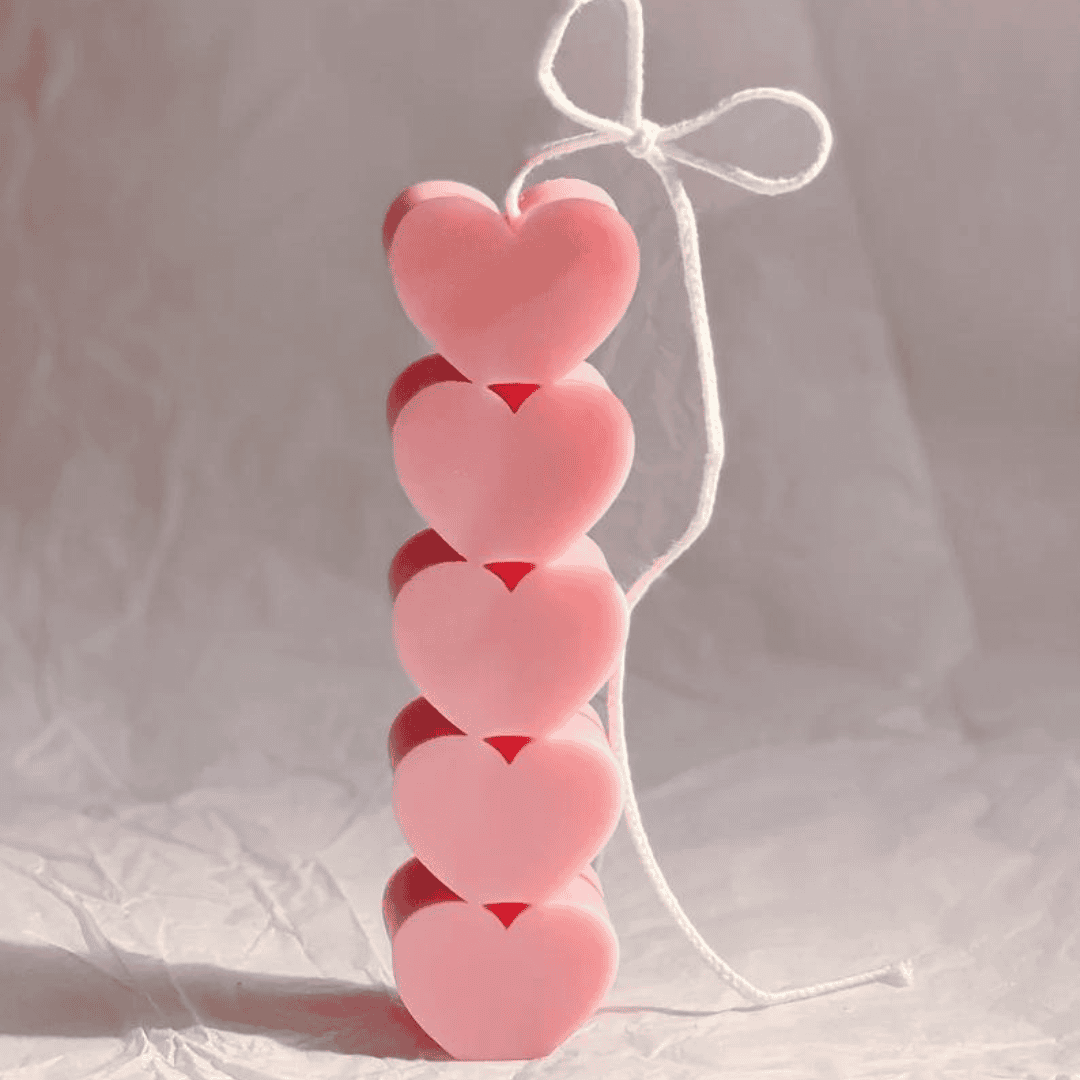 Λαμπάδα Heart Pink