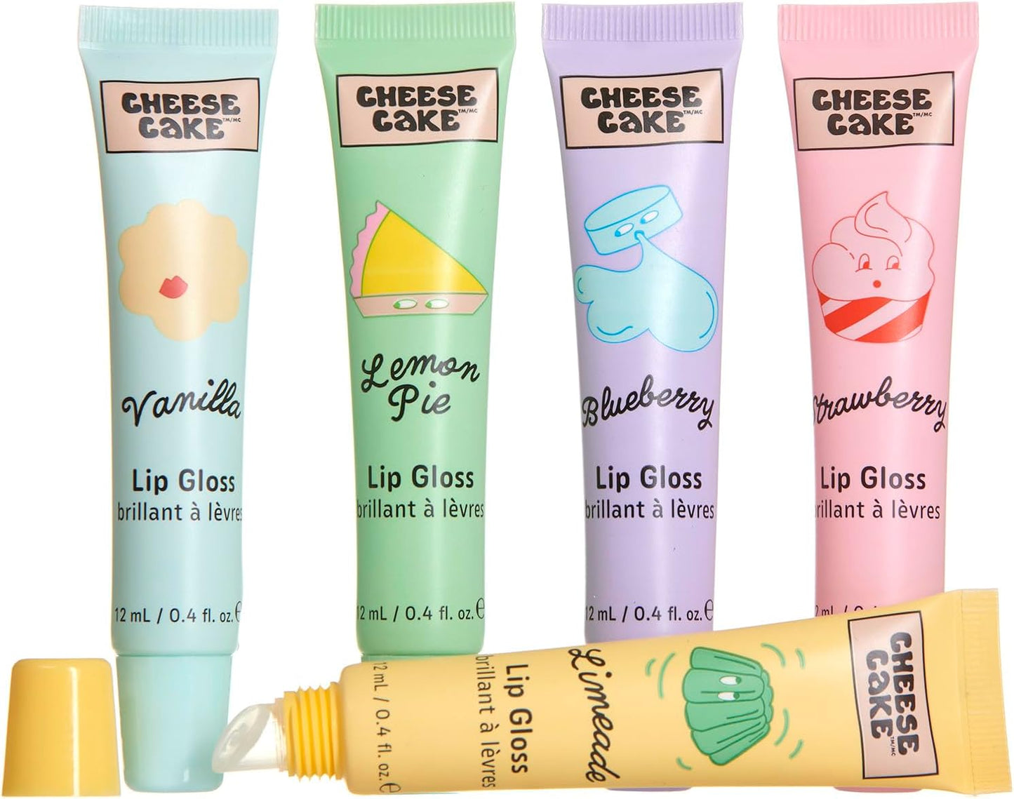 Σετ με 5*12mL Lip Gloss, Cheesecake - By Upper Canada