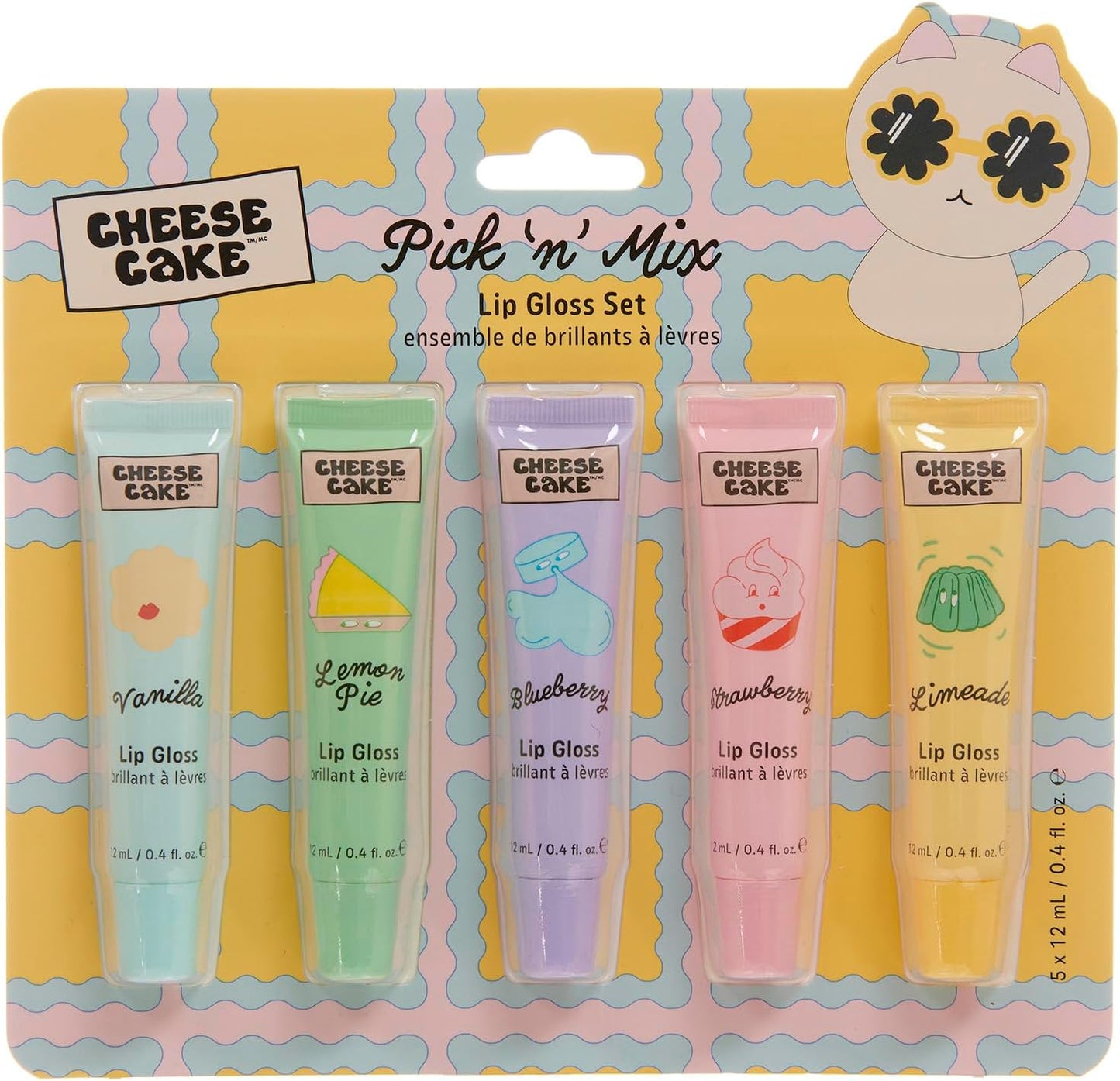 Σετ με 5*12mL Lip Gloss, Cheesecake - By Upper Canada