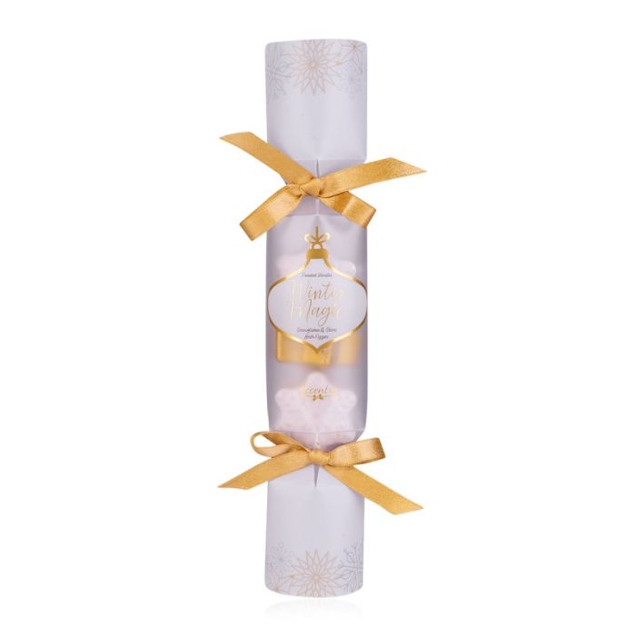 Gift box σε σχήμα καραμέλας με 3 Bath fizzer Frosted Vanilla, Winter Magic - Accentra
