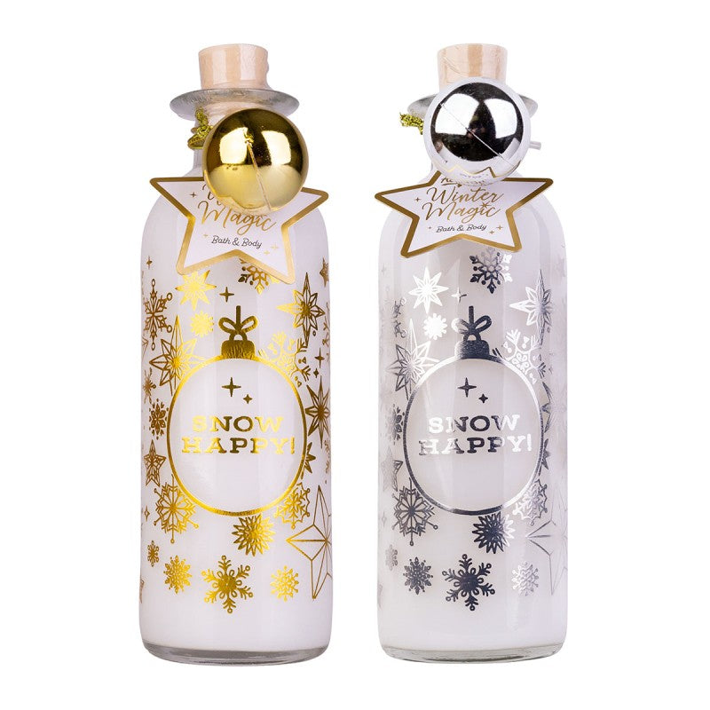 Aφρόλουτρο σε γιορτινό μπουκάλι 230ml με μπάλα-στολίδι, Winter magic - Accentra