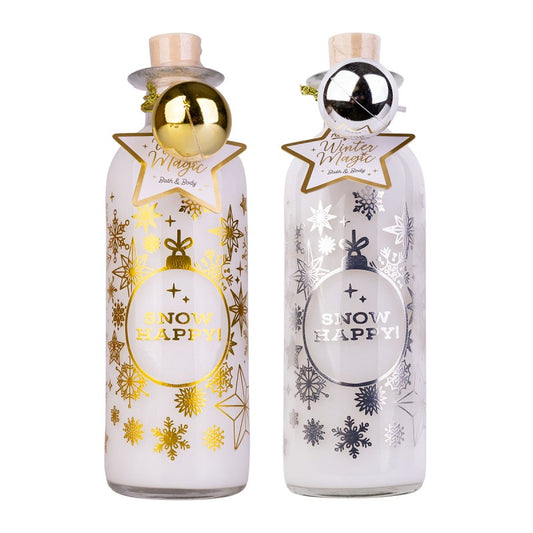 Aφρόλουτρο σε γιορτινό μπουκάλι 230ml με μπάλα-στολίδι, Winter magic - Accentra