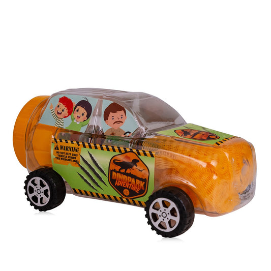 Jeep bath set with 30ml shower gel, 50g bath fizzer &amp; sponge, Dinopark - Accentra