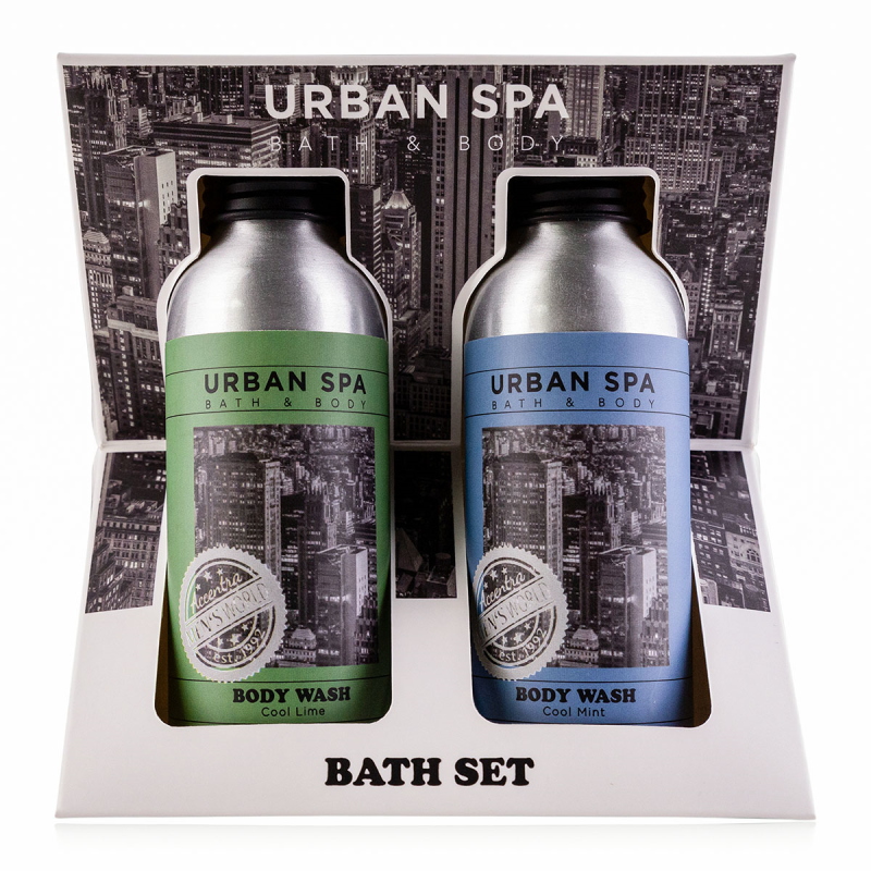 Bath set σε gift box με 2x90ml ανδρικά αφρόλουτρα, Urban - Accentra