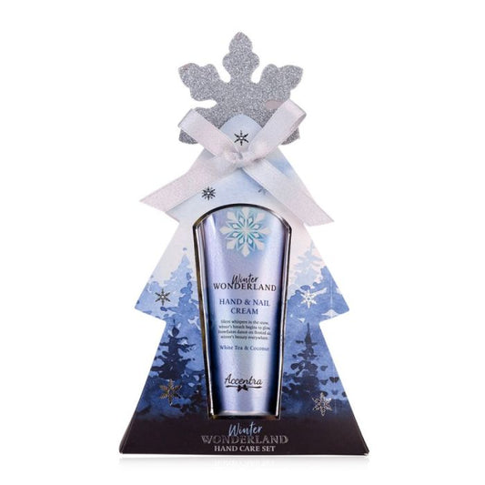 Γιορτινό Σετ περιποίησης χεριών με κρέμα χεριών 30ml & μια λίμα, Winter Wonderland - Accentra